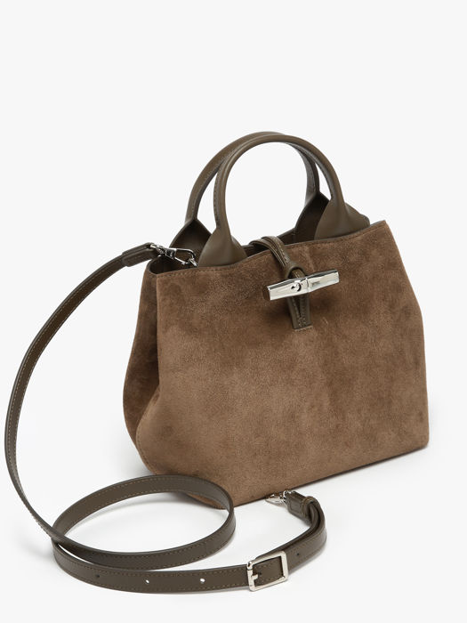 Longchamp Le roseau velvet Groen